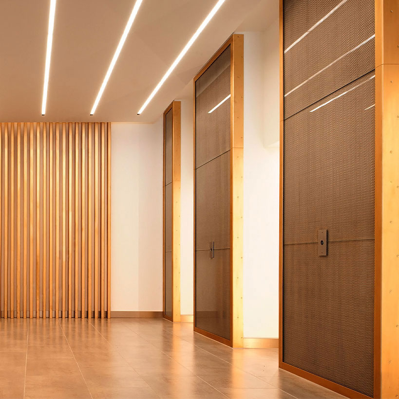 Architectural wire mesh for wall decoration