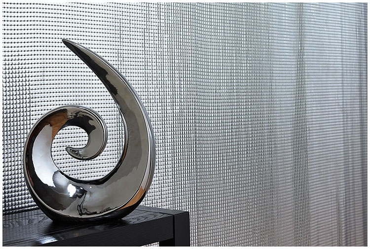 Metal fabric mesh is used as hotel curtain