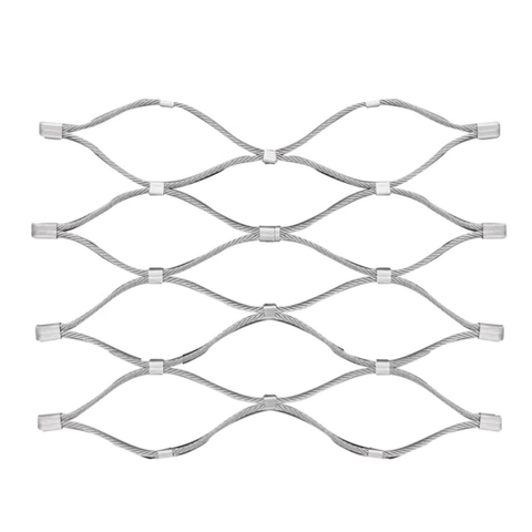 304/316 Stainless Steel Wire Rope 7x7 Mesh — Flexible Cable Mesh for Balustrade & Zoo Aviary