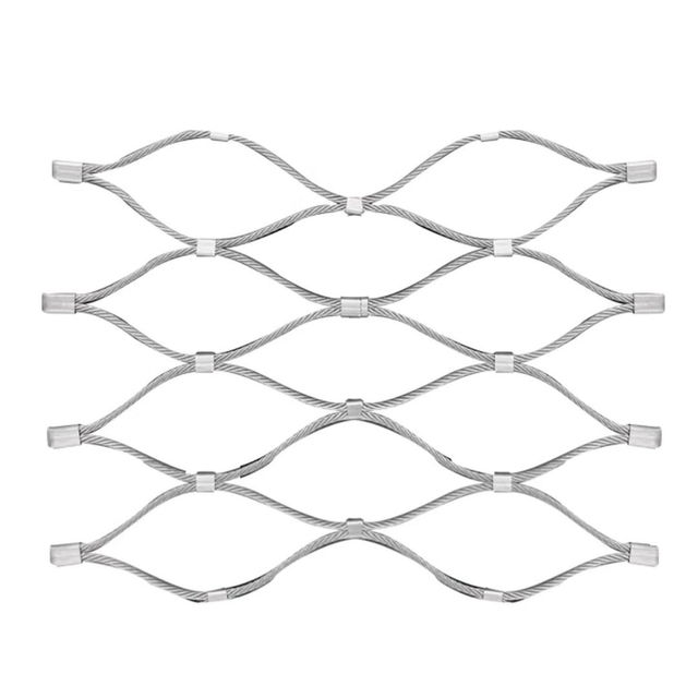 304/316 Stainless Steel 7x7 Wire Rope Mesh for Balustrade & Zoo Aviary