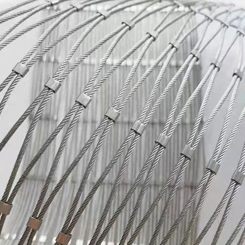 7x19 Ultra-Flexible Stainless Steel Wire Rope Mesh — Premium Zoo & Aviary Rope Net
